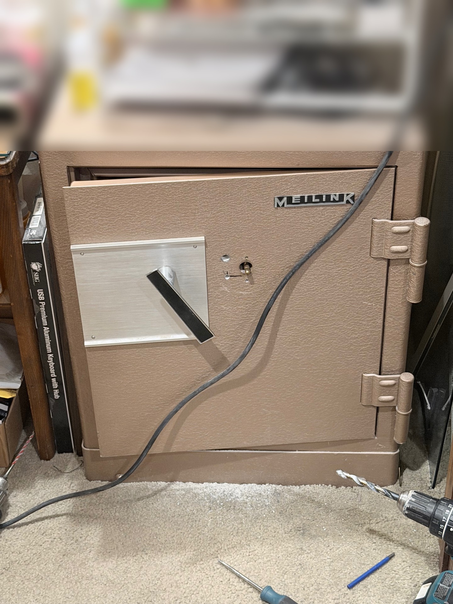 Meilink safe opened by a locksmith after a safe lockout call in Denver, Colorado