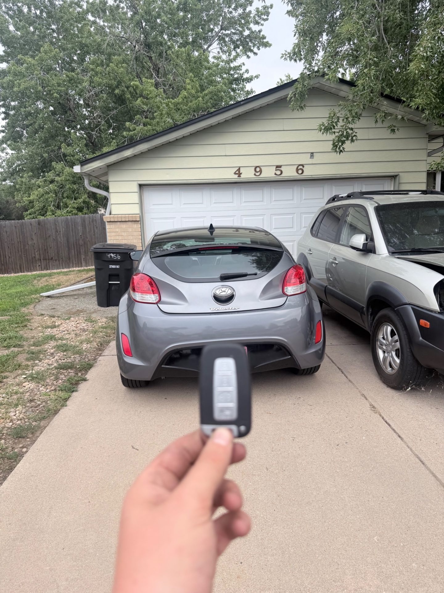 2017 Hyundai Veloster replacement smart key programmed by Falcon Locksmith in Denver Colorado